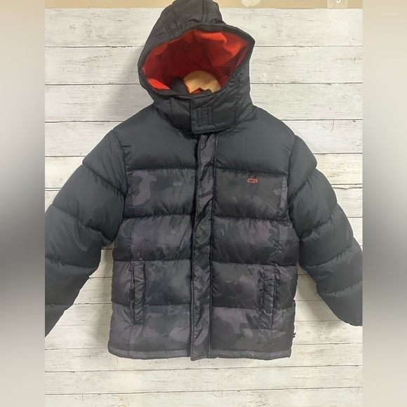 CB Sport Other - CB Sport Boys Black Puffer Camouflage Print Jacket
